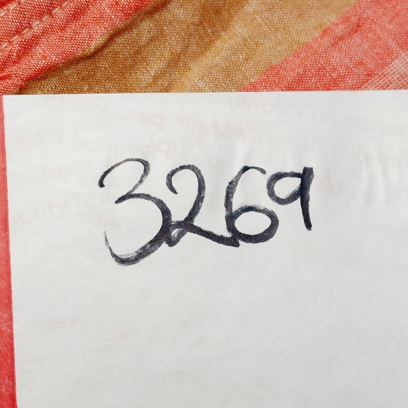 Beachlunchlounge Orange Striped Linen Blend Casual Pants P3269 - Picture 9 of 9